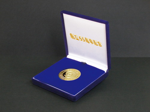 オリジナルコイン作成・オリジナルメダル作成・コイン用 ビロードケース 箔押しイメージ